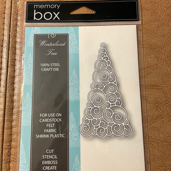 Lot of 3 Steel Craft Die Winterland Tree, Bell, Blooming Poinsettia - Picture 2 of 7